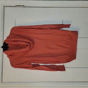 New York & Company. Pink convertible cowl neck sweater. XL